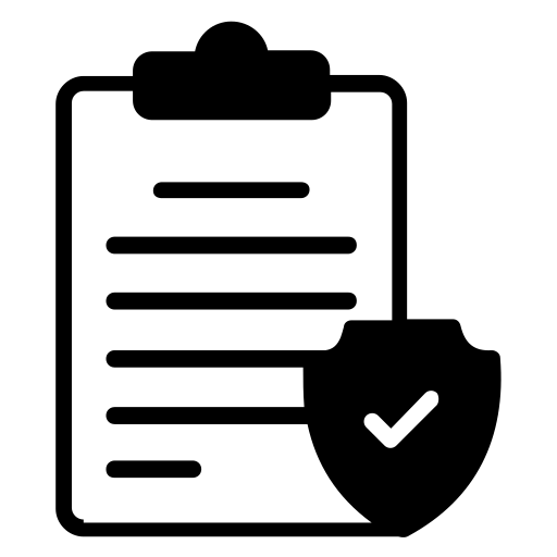 Identity and address verification compliance icon