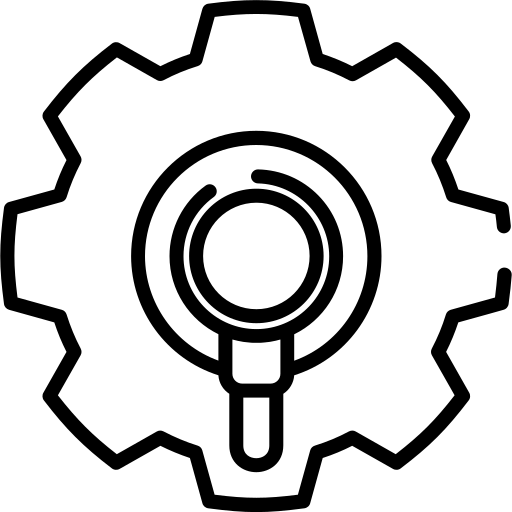 Corporate due diligence investigation icon
